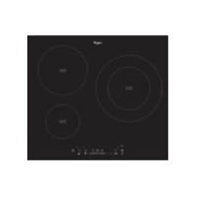 Whirlpool ACM 801 NE - Table de cuisson à induction - 3 plaques de cuisson - Niche - largeur : 56 cm - profondeur : 49 cm - noir