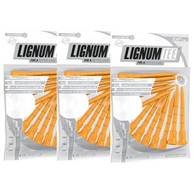 Lignum thé golftee 3 etuis spinning 72so3er 72 mm, orange