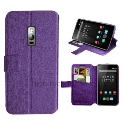 Housse etui coque pochette portefeuille pour OnePlus 2  - MAUVE