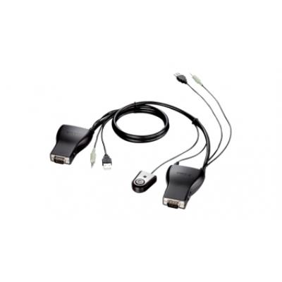 D-Link DKVM 222 - KVM / audioschakelaar - 2 poorten - desktop