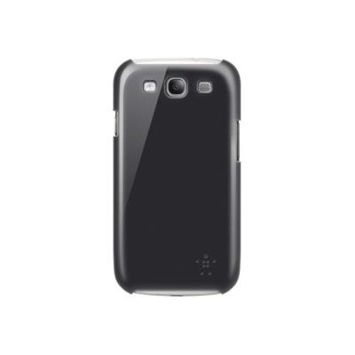 Belkin Shield - Beschermhoes voor mobiele telefoon - polycarbonaat - zwart - voor Samsung Galaxy S III