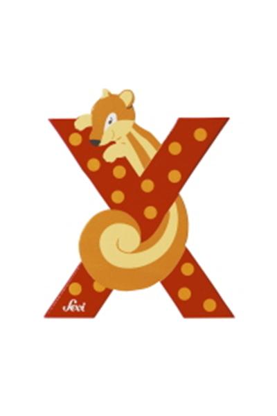 Lettre décorative Zoo X
