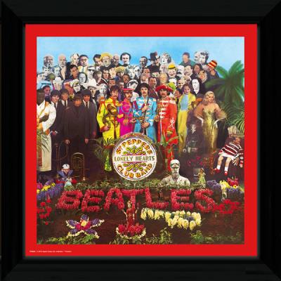 Album Encadré The Beatles Sgt Pepper 30 x 30 cm