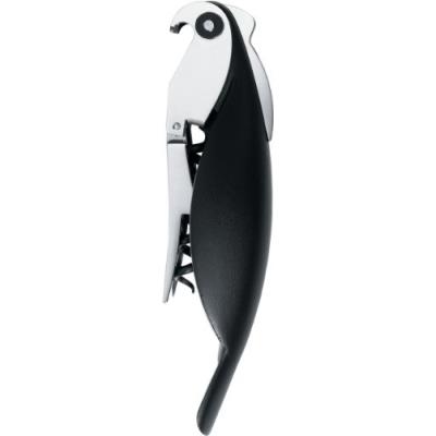 Alessi A Di Alessi Parrot Tire-Bouchon Sommelier En Fonte D'aluminium Et Pc - Noir