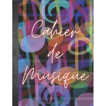 Cahier de musique avec portée et carreaux: Carnet de musique avec portées  et seyes grands carreaux, Grand Format A4 (110 pages)