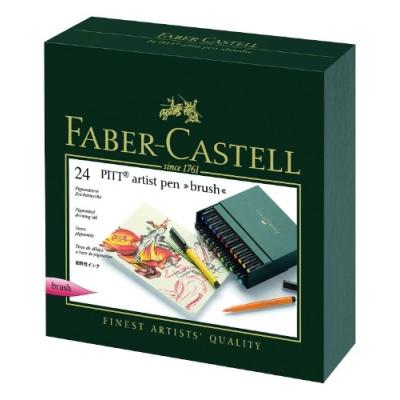 Faber-castell pitt coffret cadeau stylos dartiste 24 couleurs