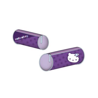 Trousse Ronde Hello Kitty Fuschia Et Etoiles