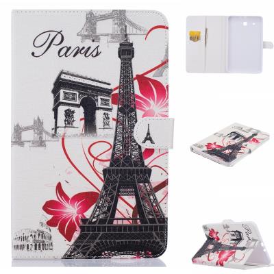 Etui en PU pour Samsung Galaxy Tab E 9.6 T560 - Eiffel Tower