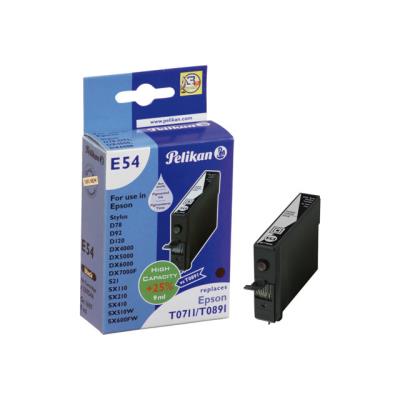 Pelikan E54 - zwart - inktcartridge (alternative for: Epson T0711)