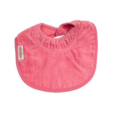 Silly billyz bavoir - mini coton avec col-anti fuite - rose - 0- 24 mois