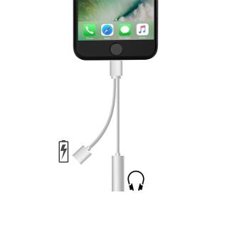 INECK® 2 en 1 Adaptateur Double Lightning pour iPhone 8 / 8 Plus