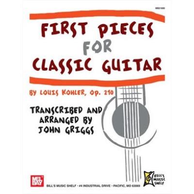 Partitions classique MEL BAY GRIGGS JOHN - FIRST PIECES FOR CLASSICAL GUITAR - GUITAR Guitare
