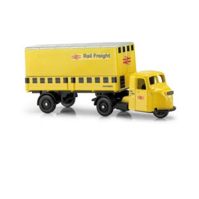 CORGI (1/76 ÈME) - CDG148023 - VÉHICULE MINIATURE ET CIRCUIT - SCAMMELL SCARAB PLATEAU BÂCHÉ - RAILFREIGHT