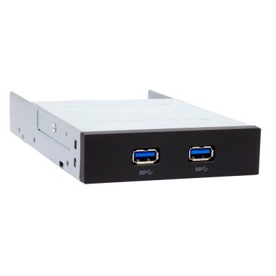 Chieftec usb 3.0 3,5, 2 ports, façade avant mub 3002-gris mub-3002