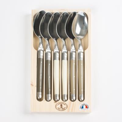 Jean Dubost - Coffret 6 Cuilleres Laguiole Lin Ass.