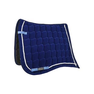 Tapis De Selle Antik Velours Dressage bleu