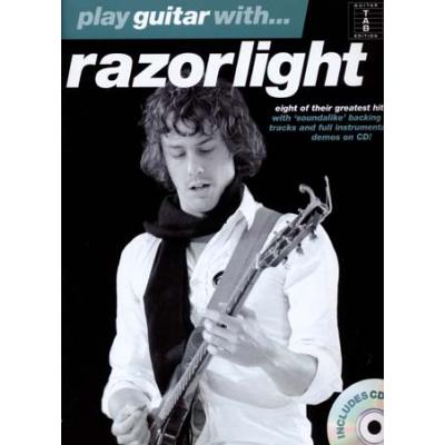 Partitions variété, pop, rock... MUSIC SALES RAZORLIGHT - PLAY GUITAR WITH + CD - GUITAR TAB Guitare tablatures