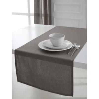 Chemin de table 100% coton sable 50x150cm