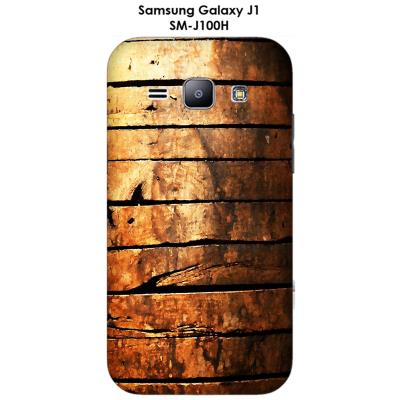 Coque Samsung Galaxy J1 - SM-J100H Porte en bois