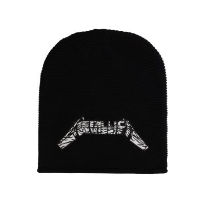 Metallica Bonnet slouchy Logo Master Noir