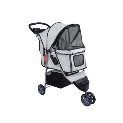 Comparer les prix de Poussette pour animaux à 3 roues, coloris gris