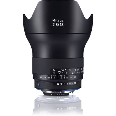 ZEISS objectif milvus t* 18 mm f/2,8 zf.2 nikon + paresoleil
