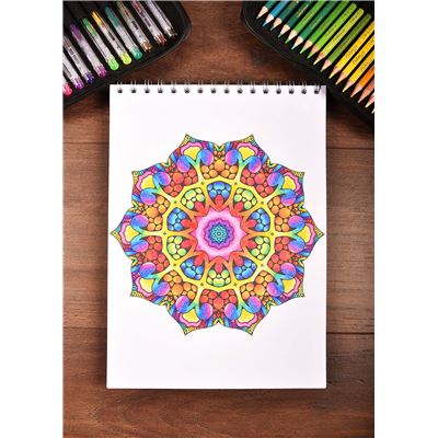 Colorya Livre de Coloriage pour Adulte - A4 - Mandalas a Colorier