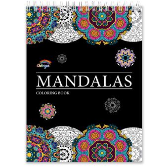 Colorya Livre de Coloriage Adulte Mandalas Fleurs - Format A4