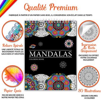 Livre de coloriage pour adultes Mandalas en folie (Paperback)