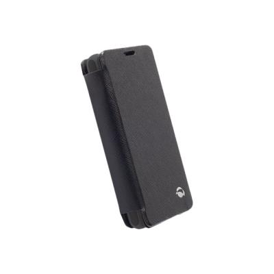 Krusell Malmö FLIPCASE MFX - Beschermende bedekking voor mobiele telefoon - zwart - voor Sony XPERIA E1