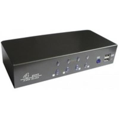Switch kvm vga usb + audio livré avec cables - 4 ports