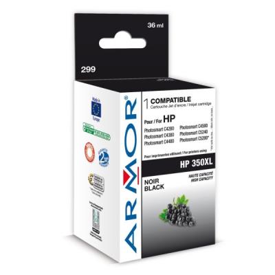 Armor 299 - hoge capaciteit - zwart - inktcartridge (alternative for: HP 350XL)