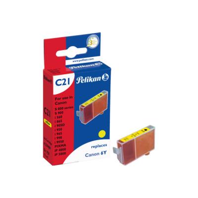 Pelikan C21 - geel - inkttank (alternative for: Canon BCI-6Y)