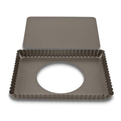STÄDTER 627291 MOULE À TARTE AVEC DOUBLE FOND DONT UN PERCÉ AU CENTRE, AVEC REVÊTEMENT ANTI-ADHÉRENT, 29 X 20 CM