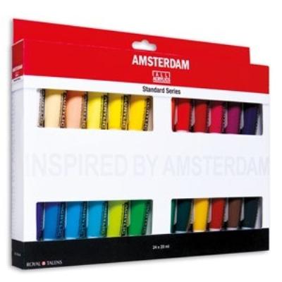 Amsterdam tubes de peinture acrylique 24 x 20 ml royal talens 17820424