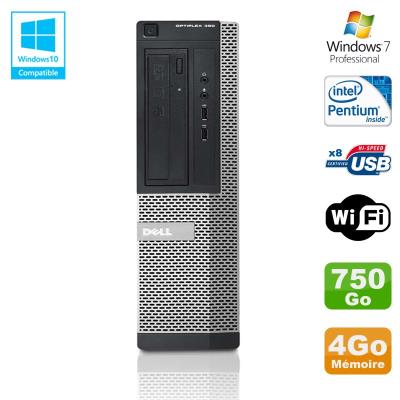 Pc dell optiplex 390 dt g630 2.7ghz 4go 750go graveur dvd wifi hdmi win 7 pro