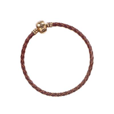 Les Animaux fantastiques bracelet pour breloques cuir Slider Charm marron (XL)