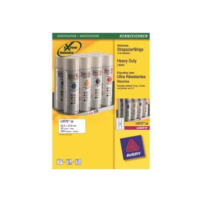 Avery Heavy Duty Laser Labels - etiketten - 480 etiket(ten)