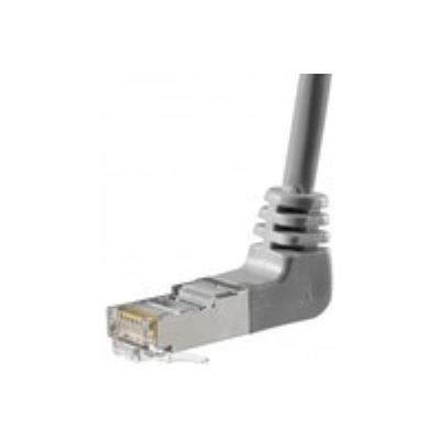 Cordon Patch RJ45 FTP CAT5e Coudé haut Gris - 3 m