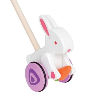 Hape preschool - 3602663 - jouet de premier age - canne à pousser - lapin