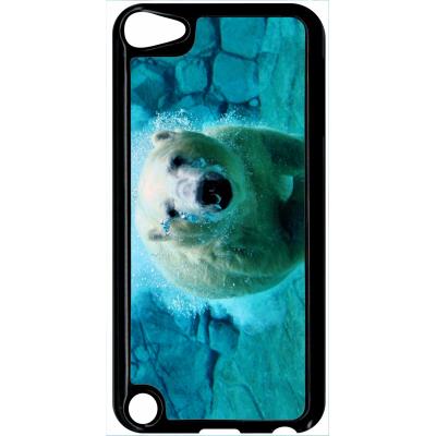 Coque ipod touch 5 gros ours blanc plongee