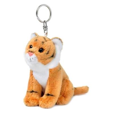 Wwf - 15205018 - peluche - porte clé tigre marron - 10 cm