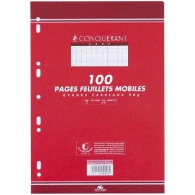 Conquerant sept - conquerant sept feuillets mobiles 210 x 297 sèyes, 90gr 200 pages hamelin (759) 100102150