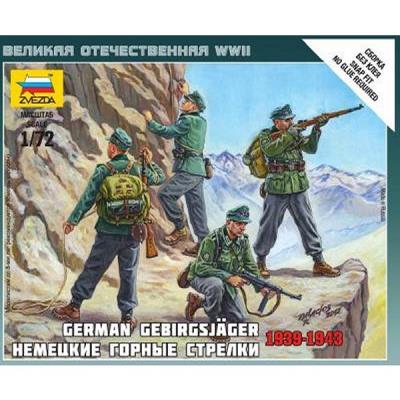Figurines 2ème Guerre Mondiale : Chasseurs alpins allemands Zvezda