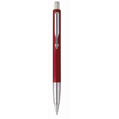 Parker vector spécial stylo-bille pointe moyenne attributs chromés rouge s0275160