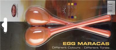 STAGG 2PC EGG MARACAS L/40g/ORANGE