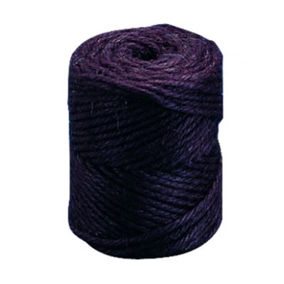 Fil de jute 4 plis Ø 3,5mm brun foncé bobine 50m - rayher