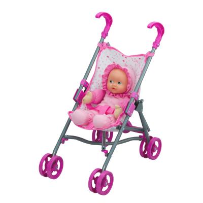 Poussette Canne Avec Poupon Calinou Accessoire Poupee Achat Prix Fnac