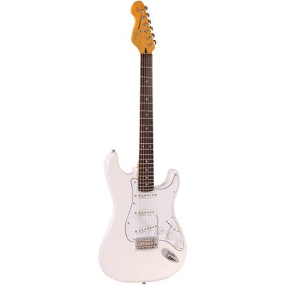 Guitares électriques VINTAGE GUITARS V6 OLYMPIA WHITE FILLMORE Stratocaster