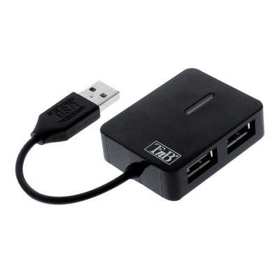 Hub usb2.0 first class noir 4 ports